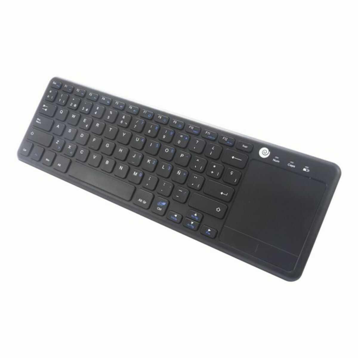 Näppäimistö ohjauslevyllä CoolBox CoolTouch Musta Espanjalainen Qwerty